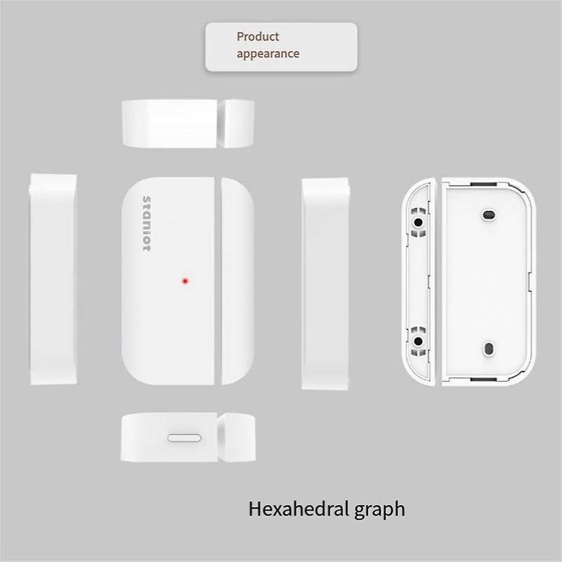 Tuya Door Sensor Smart Home Security Window Detector Door Sensor Switch Handle Window Alarm Contact