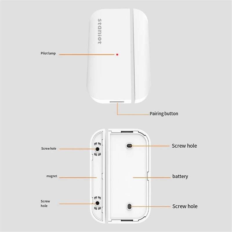 Tuya Door Sensor Smart Home Security Window Detector Door Sensor Switch Handle Window Alarm Contact