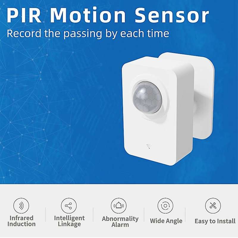 Tuya PIR Motion Sensor WiFi for Smart Life Infrared Passive Detection, Security Alarm System Detecto