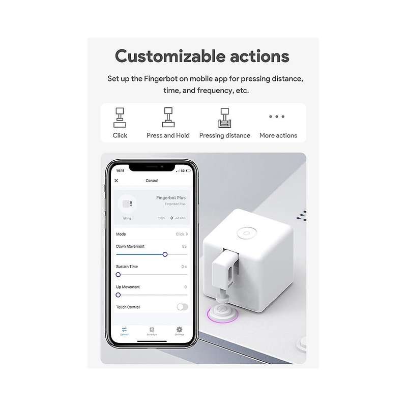 TUYA Smart Fingerbot Plus Zigbee Switch Bot Knop Smart Home Smart Life App Voice Control with App