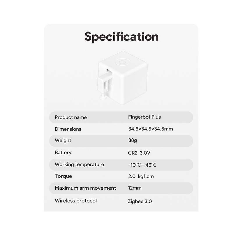TUYA Smart Fingerbot Plus Zigbee Switch Bot Knop Smart Home Smart Life App Voice Control with App