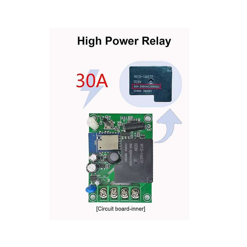 Tuya Smart WiFi Switch DIY Timer+Remote AC 85-265V WiFi Wireless Controller 30A Power Monitor Kwh fo