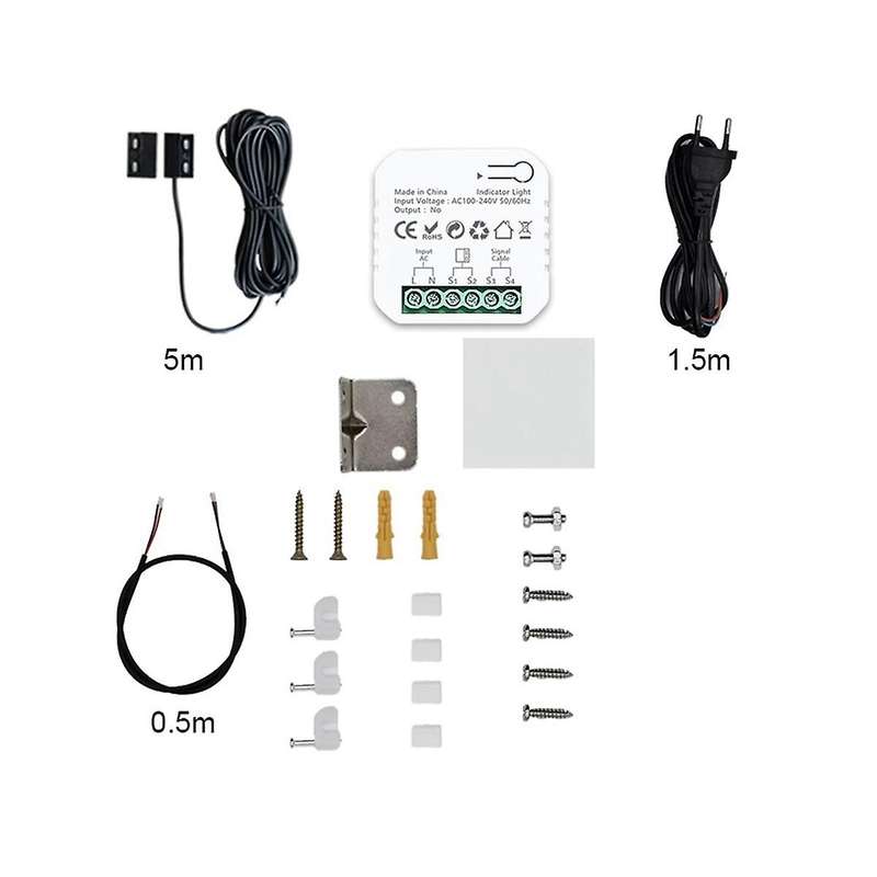 Tuya Smart Zigbee Garage Door Opener Controller with Sensor App Control Support Works with for Alex