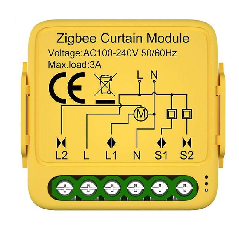 Tuya Smart Zigbee Curtain Switch Module Connected Roller Shutters Blind Motor Smart Life APP Works w