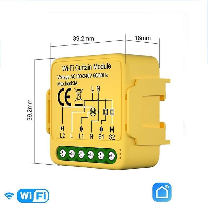 Tuya Smart Zigbee Curtain Switch Module Connected Roller Shutters Blind Motor Smart Life APP Works w
