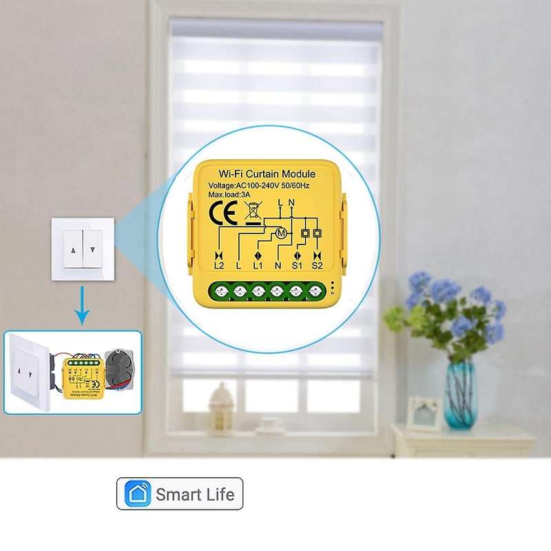 Tuya Smart Zigbee Curtain Switch Module Connected Roller Shutters Blind Motor Smart Life APP Works w