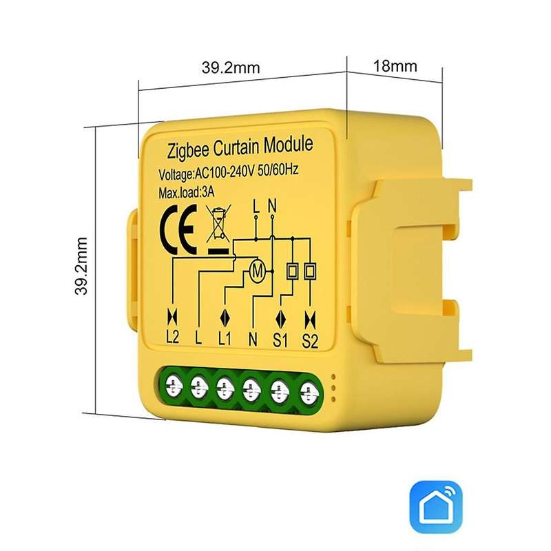 Tuya Smart Zigbee Curtain Switch Module Connected Roller Shutters Blind Motor Smart Life APP Works w