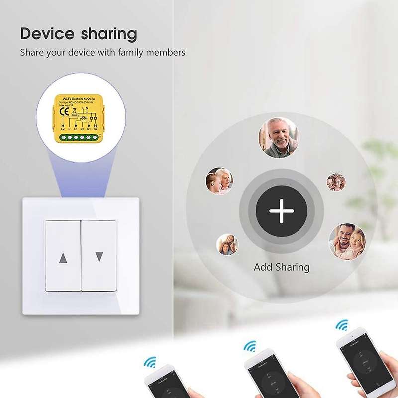 Tuya Smart Zigbee Curtain Switch Module Connected Roller Shutters Blind Motor Smart Life APP Works w