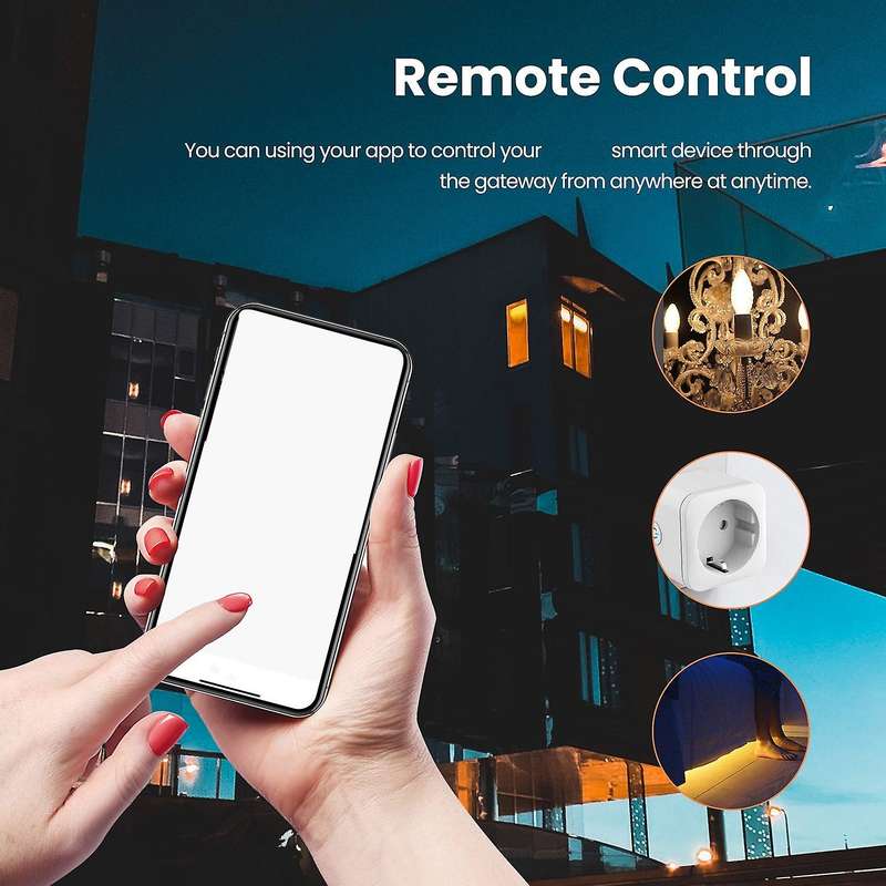Tuya Smart Wireless ZigBee 3.0 WiFi Bluetooth Gateway Hub Bridge Work with Smart Life Alexa Google H