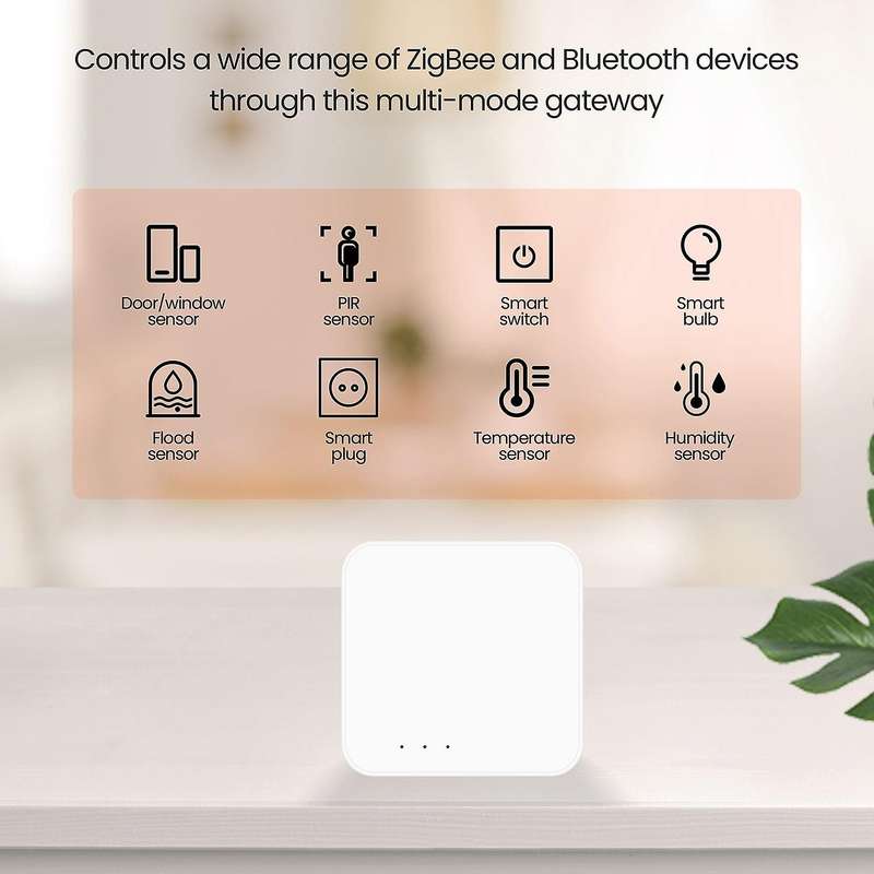 Tuya Smart Wireless ZigBee 3.0 WiFi Bluetooth Gateway Hub Bridge Work with Smart Life Alexa Google H