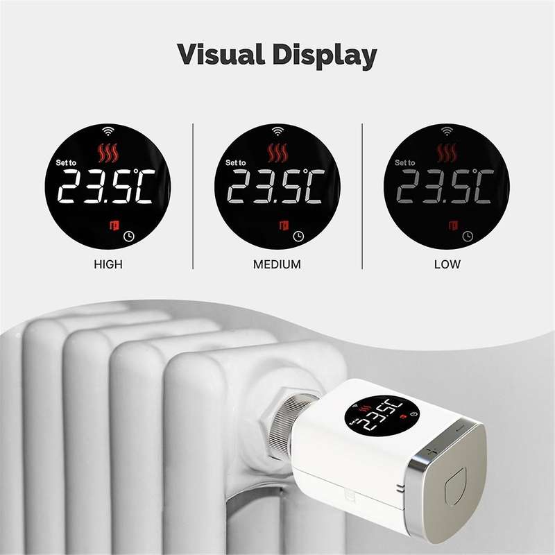 Tuya Smart Zigbee Thermostatic Head Radiator Valve Actuator Smart TRV Wifi Temperature Controller S
