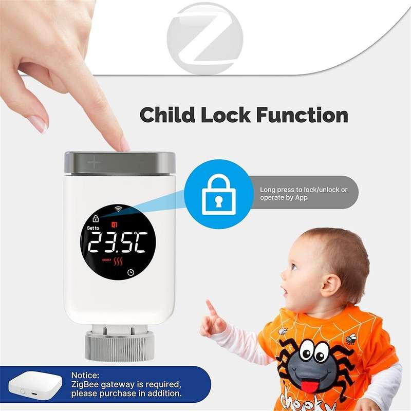 Tuya Smart Zigbee Thermostatic Head Radiator Valve Actuator Smart TRV Wifi Temperature Controller S