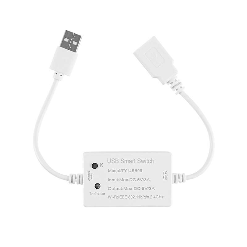 Tuya USB Smart Switch WIFI Controller Universal Breaker Timer Smart Life for USB Appliances for Alex