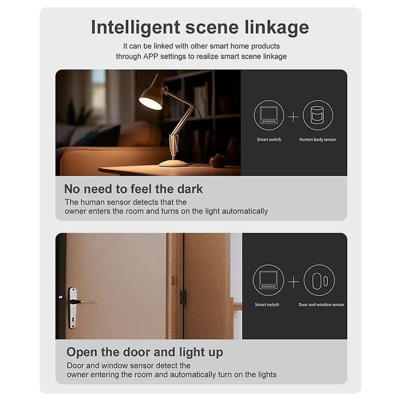 Tuya Tuya 16A Smart Switch Zigbee Cassette Switch APP Mobile Phone Remote Voice Timing Alexa