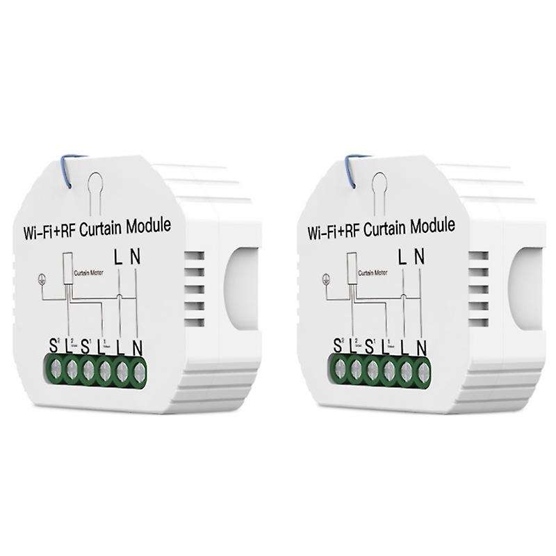 Tuya WiFi RF Roller Blind Shutter Curtain Switch Module for Electric Motor Sunscreen Works with Home