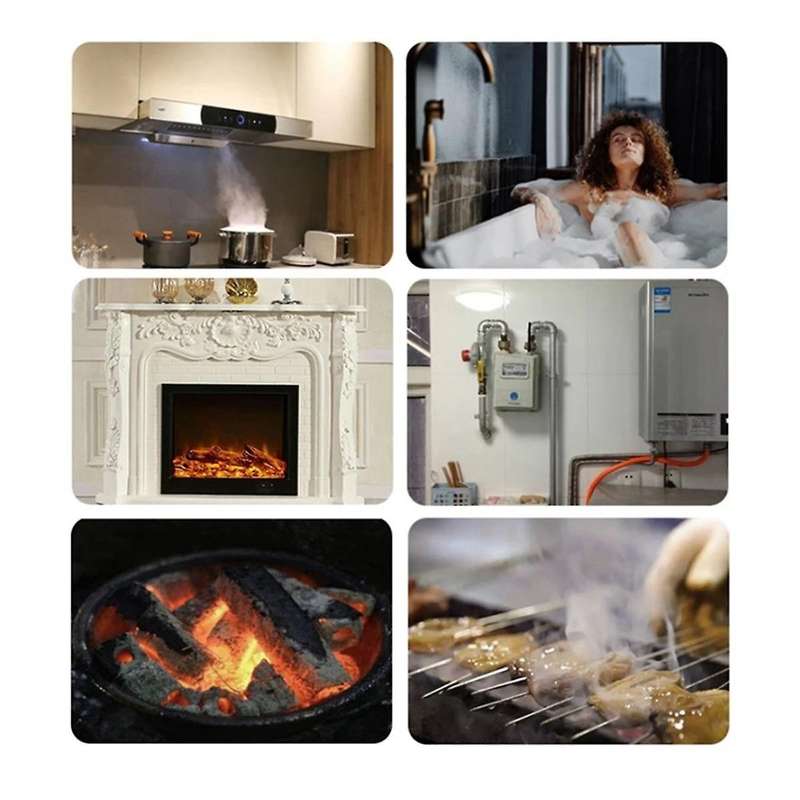 Tuya WiFi Carbon Monoxide Smoke Detector 2-In-1 Smoke Sensor Smart Life APP Control Fire Alarm Secur