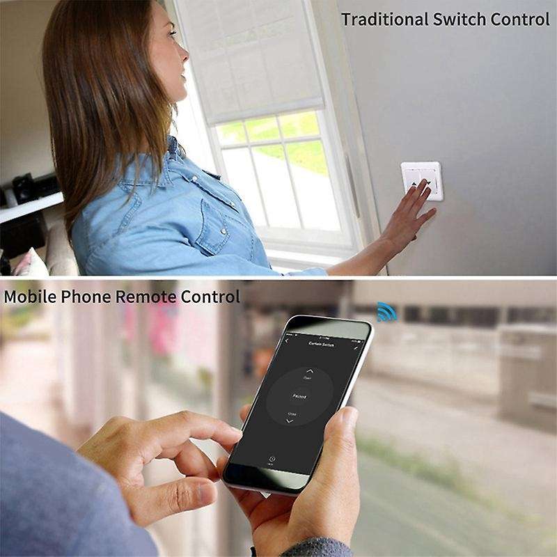 Tuya WiFi RF Curtain Switch Module APP/Voice Remotes Control Compatible with Alexa Google Home Timin