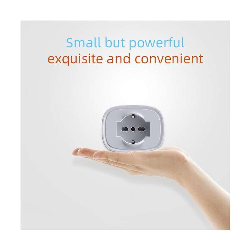 Tuya WiFi Smart Plug Socket 16A Power Monitor Timing Function Smart Life APP Control Outlet for Alex