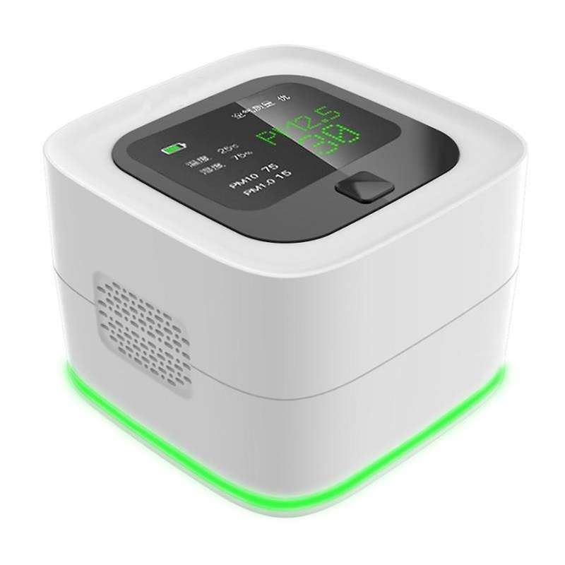 Tuya Wifi Smart Air Quality Analyzer Sensor Pm2.5 Pm10 Lcd Display Temperature Monitoring Smart Home