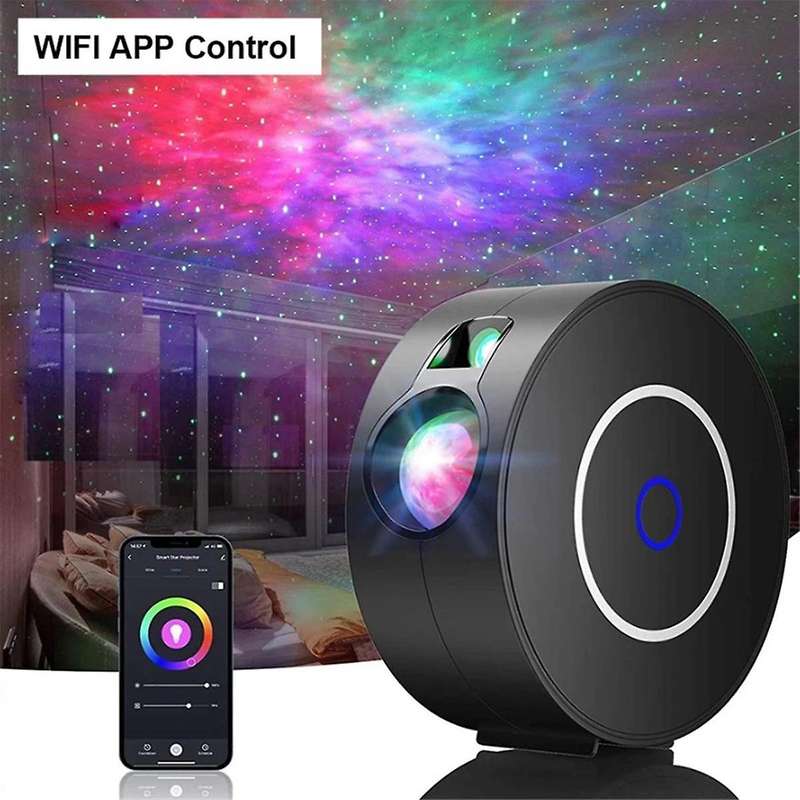 Tuya Wifi Smart Aurora Galaxy Star Projector Night Light Alexa Voice Control App Control Led Light C