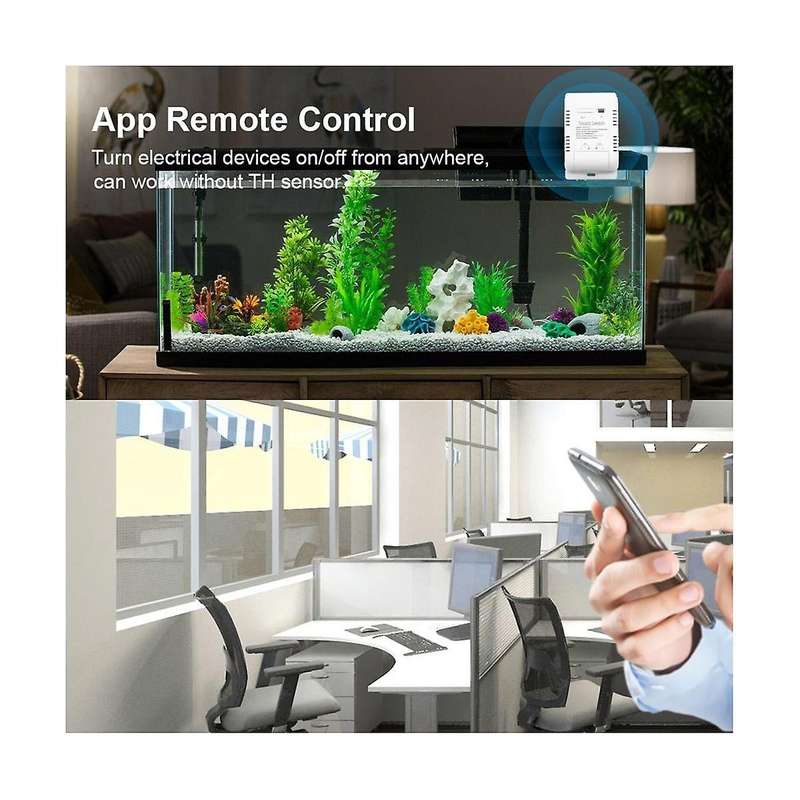 Tuya WiFi Smart Temperature Switch+RF Remote 16A 3000W Energy Consumption Monitoring Thermostat for