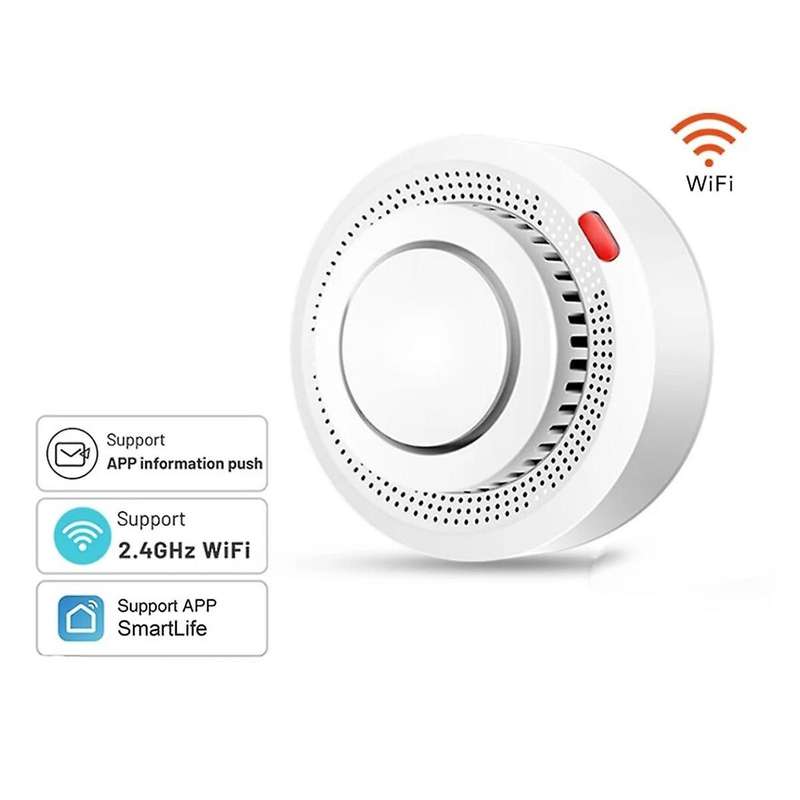 Tuya WiFi Smoke Detector Fire Protection Smoke Alarm Combination Fire Alarm Home Security System Fir