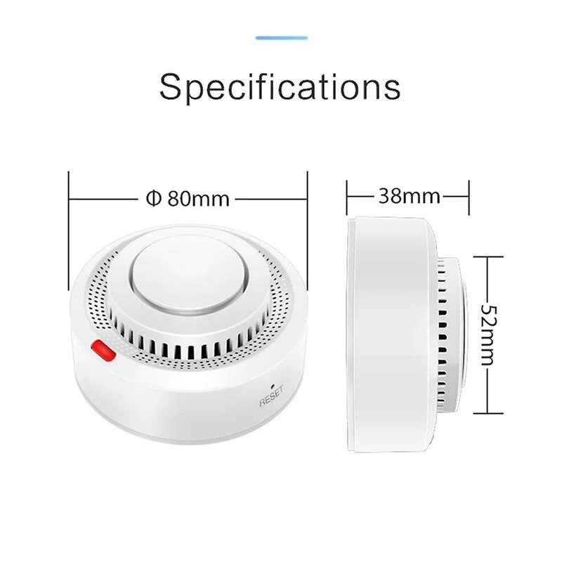 Tuya WiFi Smoke Detector Fire Protection Smoke Alarm Combination Fire Alarm Home Security System Fir
