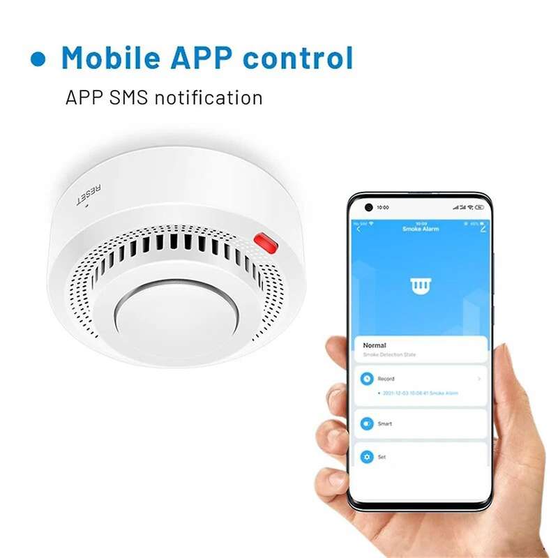 Tuya WiFi Smoke Detector Fire Protection Smoke Alarm Combination Fire Alarm Home Security System Fir