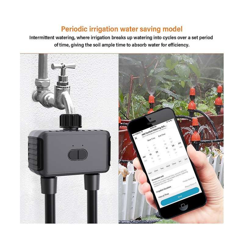 Tuya Wifi Smart Valve Automatic Water Timer Outdoor Farm Garden Intelligent Sprinkler Timer Work for