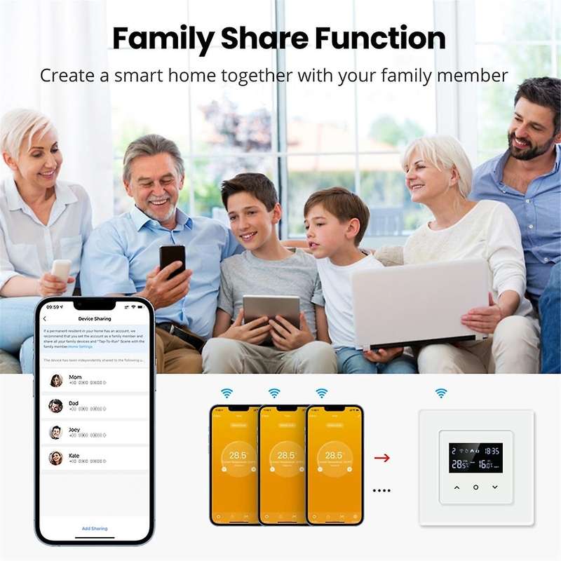 Tuya Wifi Smart Thermostat Temperature Water Heating Controller Work for Alexa Google Home (3a Water