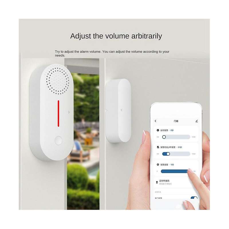 Tuya Wifi Wireless Smart Door Window Sensor System Remote Control Operation Safe Burglar Alarm For