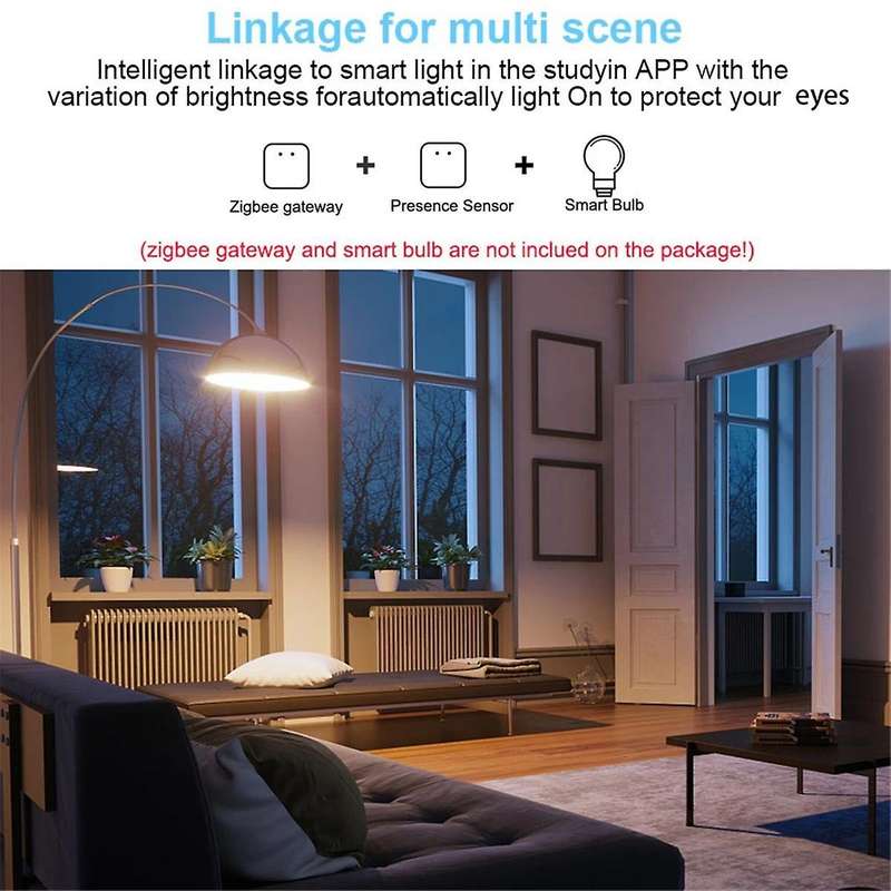 Tuya Zigbee 24G Millimeter Wave Human Presence Detector Radar Light Sensing Detector Sensor Motion S