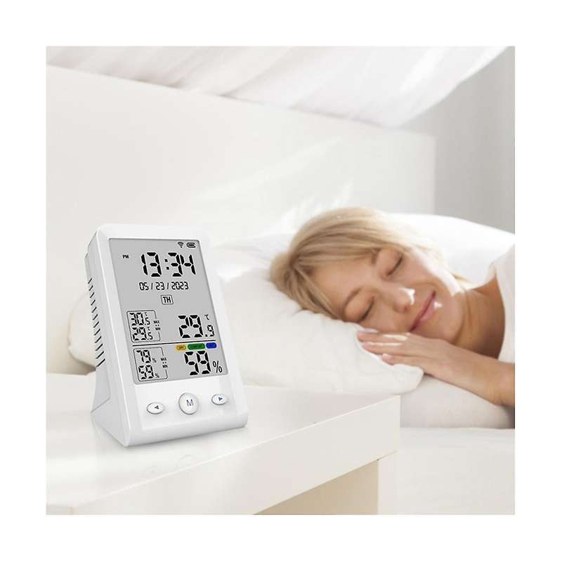 Tuya Wifi Temperature Humidity Sensor Hygrometer Thermometer for Babyroom Bedroom