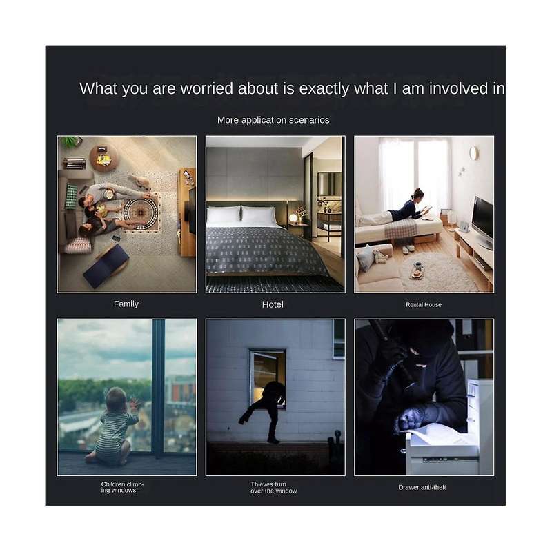 Tuya Wireless Smart 130Db Door Window Sensor System Remote Control Operation Safe Burglar Alarm for