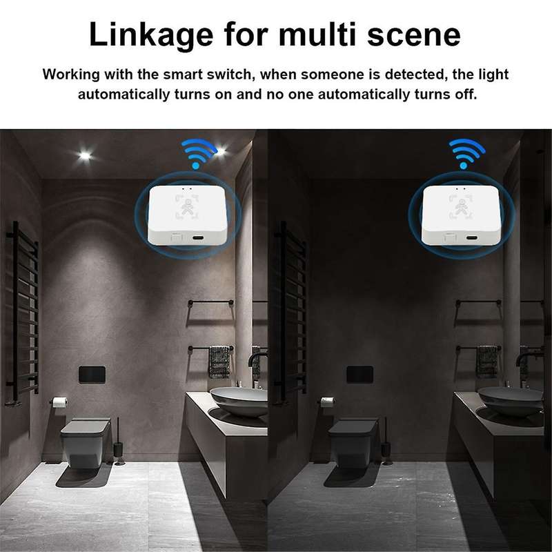 Tuya Zigbee Human Presence Detector with Holder Smart Human Body PIR Sensor MmWave Radar Microwave M