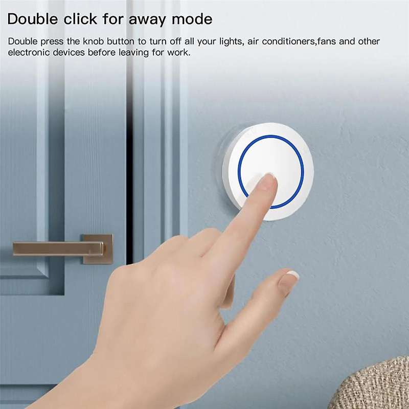 Tuya Zigbee Button Wireless Smart Scene Switch Intelligent Linkage Switch Automation Work with Smart