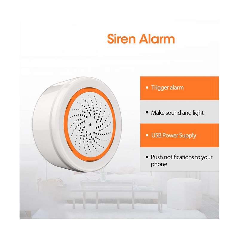 Tuya ZigBee Smart Sound and Light Siren Sensor Smart Life Home Security System Tuya Gateway Hub Sire