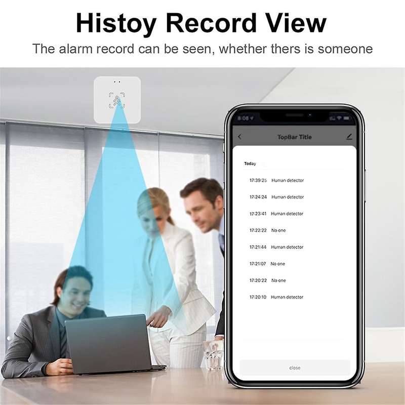 Tuya Zigbee Human Presence Sensor 24G Human Presence Millimeter Wave Radar Sensor Light Sensing