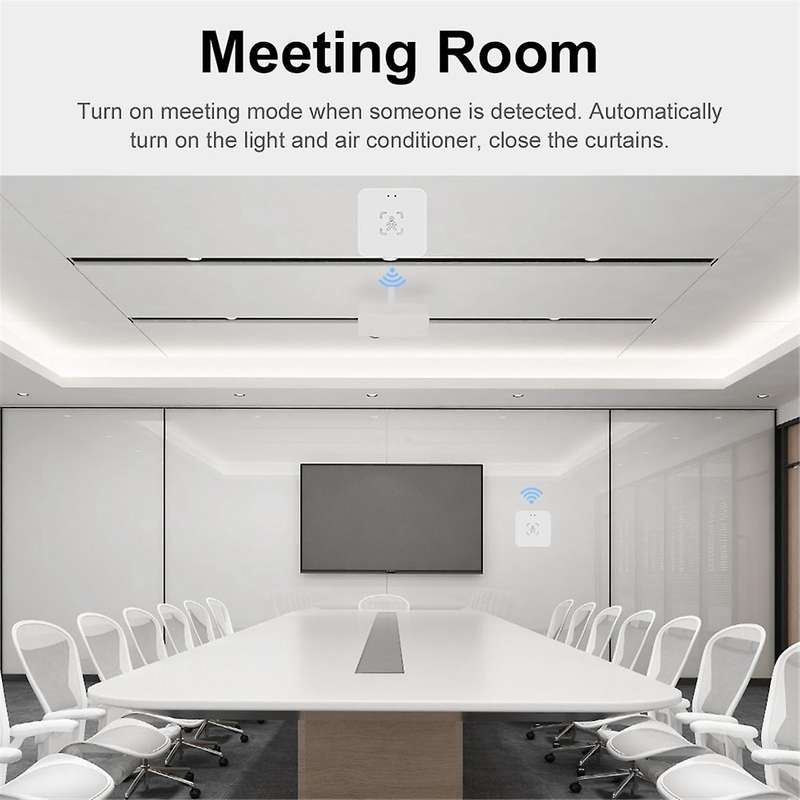 Tuya Zigbee Human Presence Sensor 24G Human Presence Millimeter Wave Radar Sensor Light Sensing