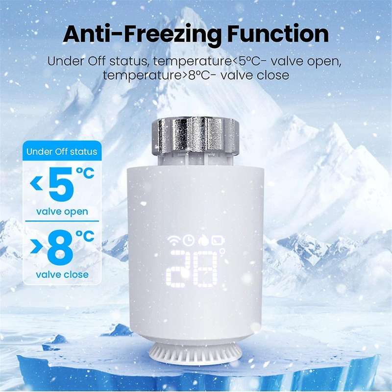 Tuya Zigbee Thermostat Radiator Actuator,smart Trv Thermostatic Valve Temperature Controller for Ale