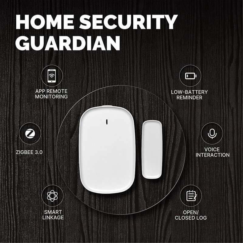 Tuya Zigbee Smart Window Door Gate Sensor Detector Smart Home Security Alarm System Smart Life Tuya