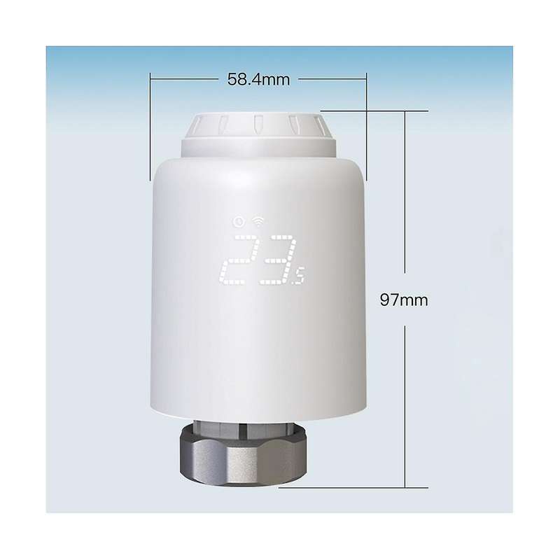Tuya Zigbee Thermostatic Radiator Valve Smartlife Wireless Remote Heating Temperature Controller Vo