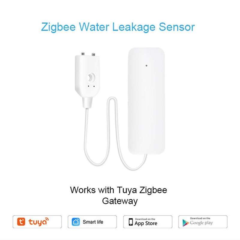 Tuya ZigBee Water Level Sensor Leakage Alarm Flood Leak Detector Smart Home Water Alert Overflow Ala