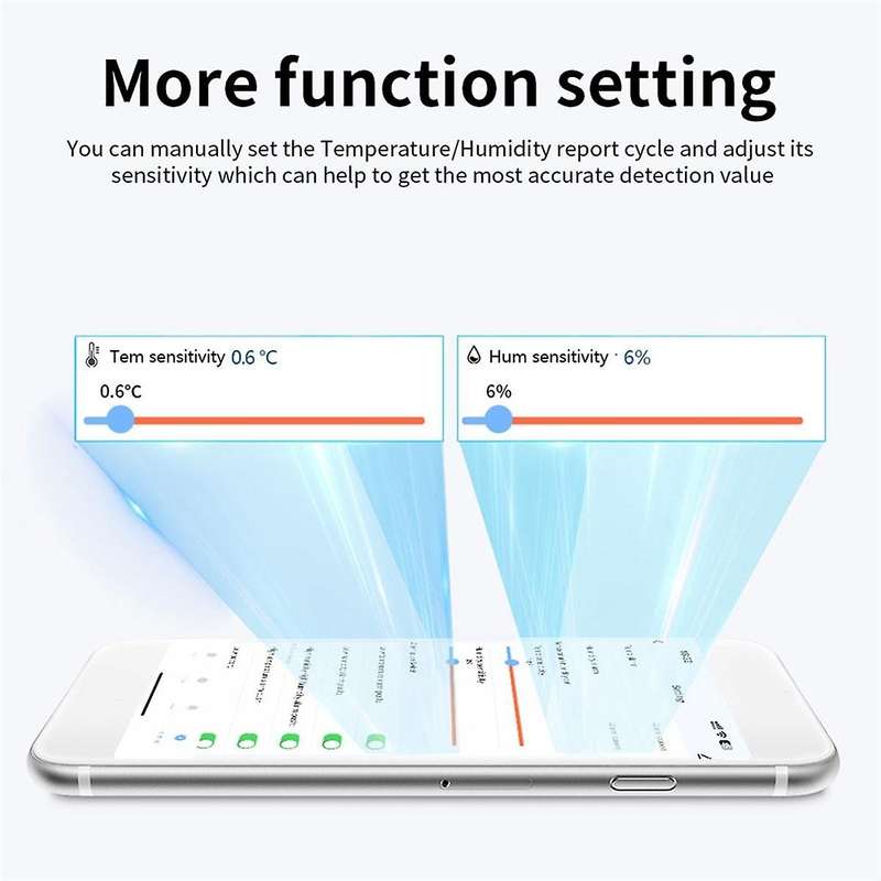 Tuya ZigBee Temperature Humidity Sensor Smart Home Temperature Sensors Works with Alexa Google Assis