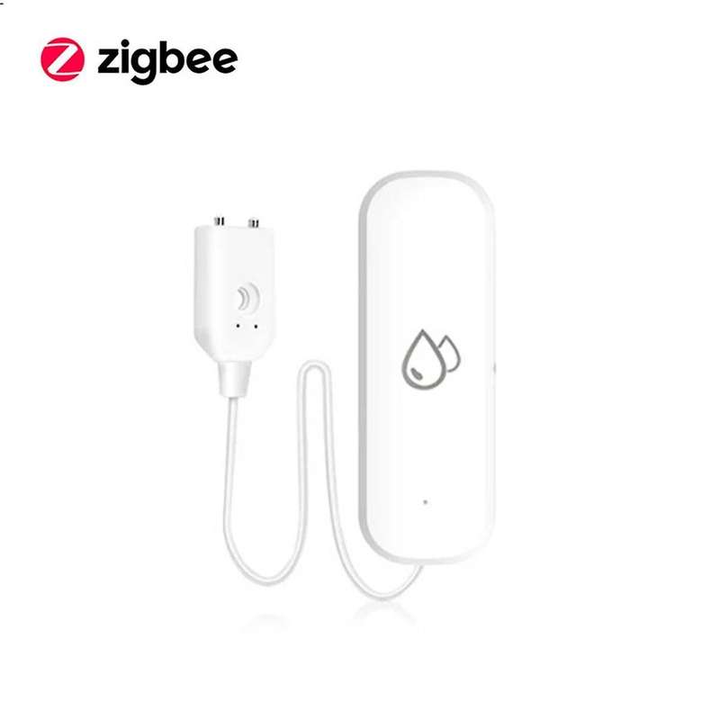 Tuya Zigbee Water Sensor Alarm Water Leak Detector Flood Alert Overflow Security Alarm System Works