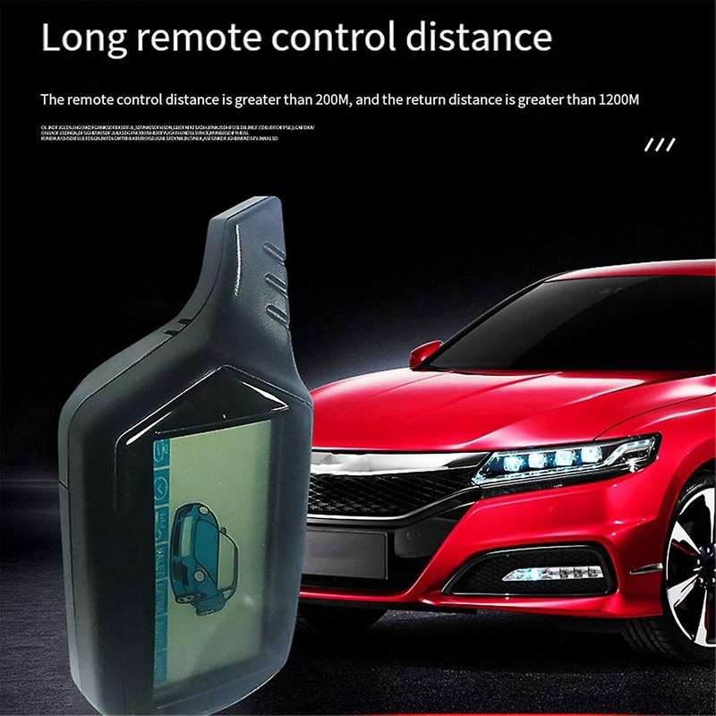 Twage B9 Global Universal LCD 2-Way Car Alarm System with Engine Start Suitable for Stariner Car Al