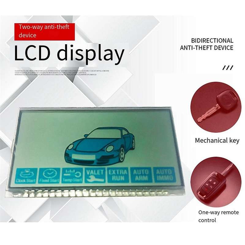 Twage B9 Global Universal LCD 2-Way Car Alarm System with Engine Start Suitable for Stariner Car Al