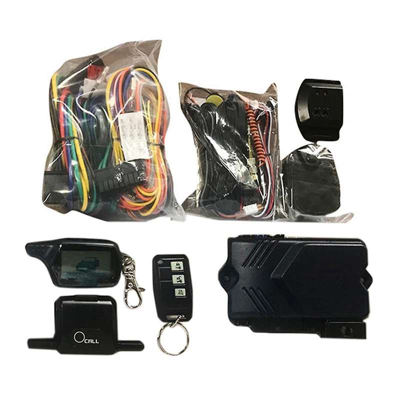 Twage B9 Global Universal LCD 2-Way Car Alarm System with Engine Start Suitable for Stariner Car Al