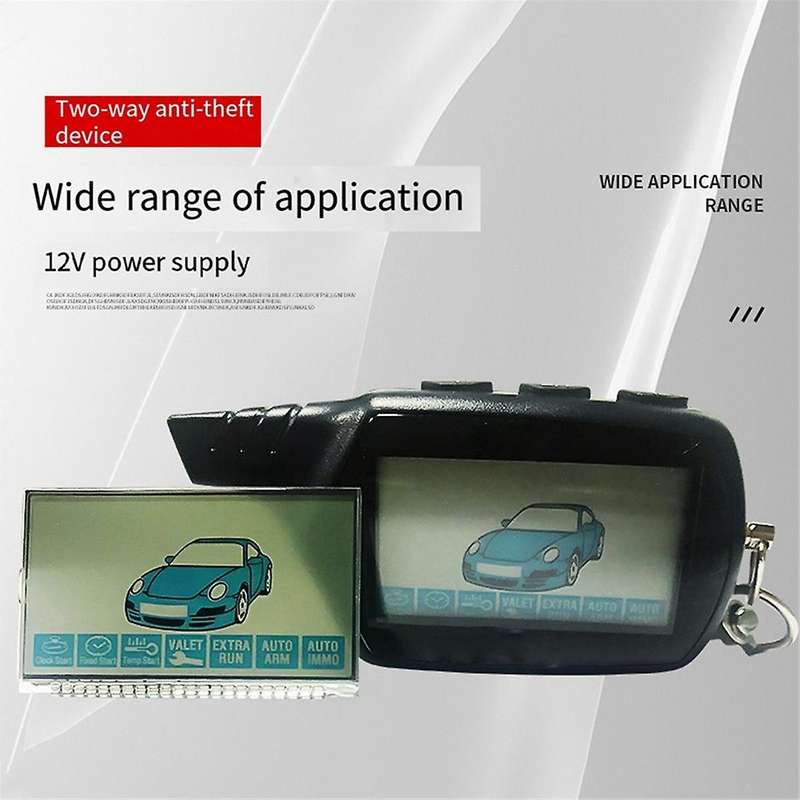 Twage B9 Global Universal LCD 2-Way Car Alarm System with Engine Start Suitable for Stariner Car Al