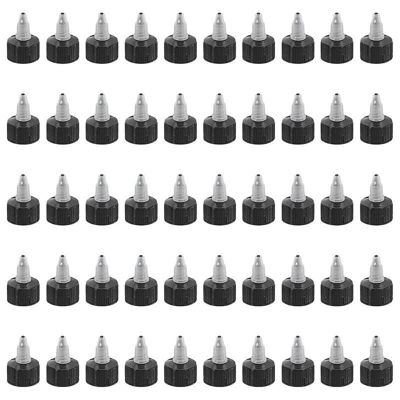 Twist Bottle Caps, 50Pcs 28-410 Squeeze Bottle Cap Replacement Caps for Water Glue Dispensing Bottle